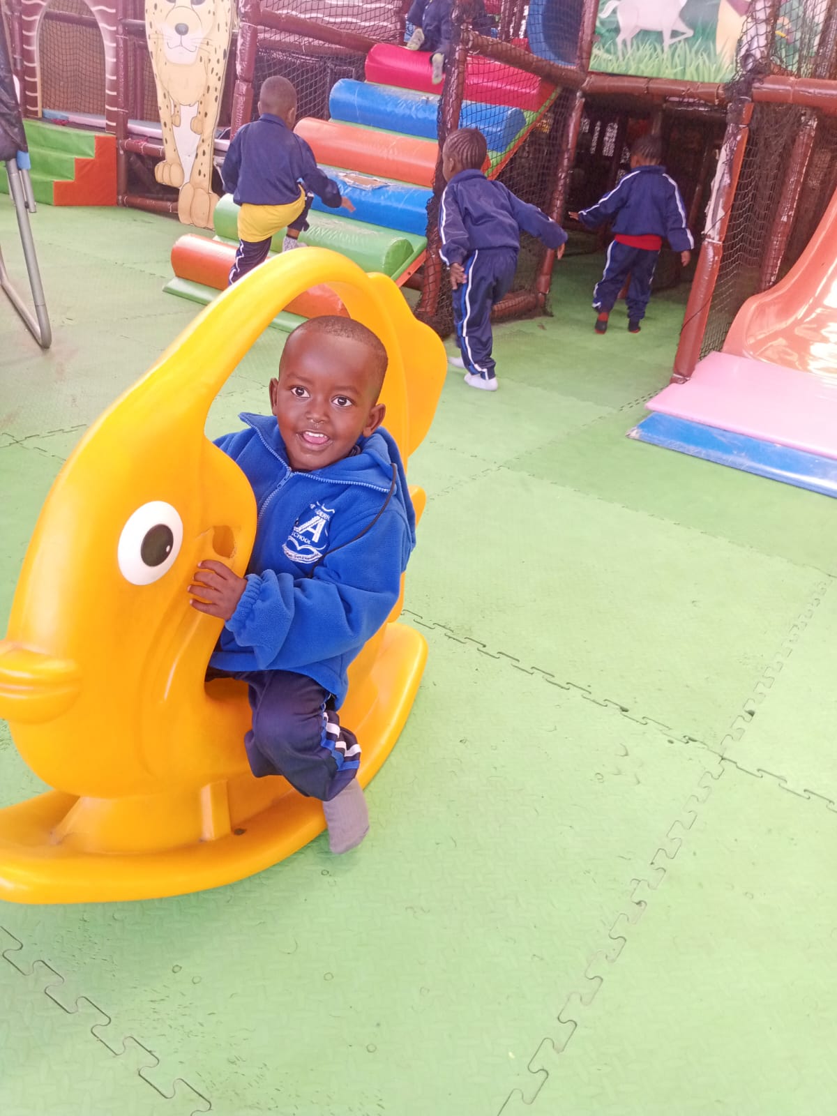 Children engaged in play-based learning